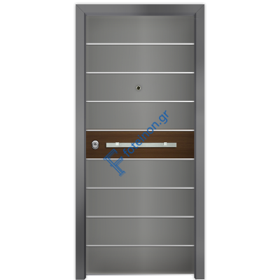 Πόρτα ασφαλείας αλουμινίου ραμποτέ Nexus S651 Wood