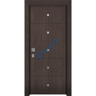 Πόρτα ασφαλείας ξύλινη καπλαμά Nexus W812