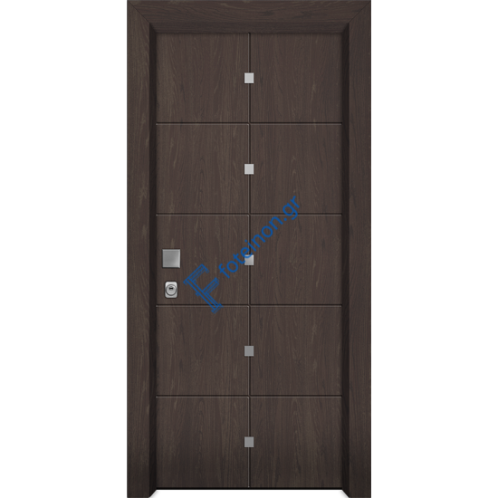 Πόρτα ασφαλείας ξύλινη καπλαμά Nexus W812