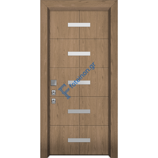 Πόρτα ασφαλείας ξύλινη καπλαμά Nexus W819