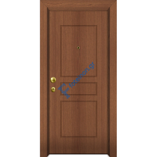 Πόρτα Ασφαλείας Laminate Nexus 16 σημείων ασφαλείας μονής θωράκισης με σχέδιο έξω P501 και σε 6 άτοκες δόσεις (Λαμπάς 24cm)