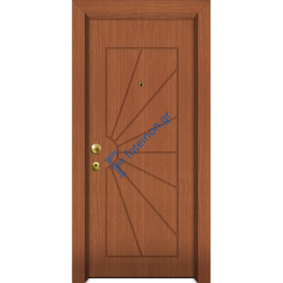 Πόρτα Ασφαλείας Laminate Nexus 16 σημείων ασφαλείας μονής θωράκισης με σχέδιο έξω P506 και σε 6 άτοκες δόσεις (Λαμπάς 24cm)