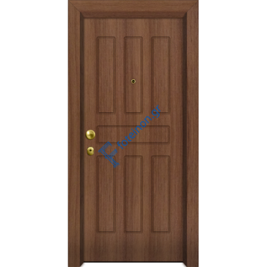 Πόρτα Ασφαλείας Laminate Nexus 16 σημείων ασφαλείας μονής θωράκισης με σχέδιο έξω P511 και σε 6 άτοκες δόσεις (Λαμπάς 24cm)