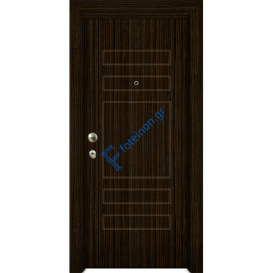 Πόρτα Ασφαλείας Laminate Nexus 16 σημείων ασφαλείας μονής θωράκισης με σχέδιο έξω P512 και σε 6 άτοκες δόσεις (Λαμπάς 24cm)