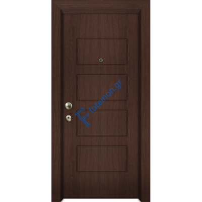 Πόρτα Ασφαλείας Laminate Nexus 16 σημείων ασφαλείας μονής θωράκισης με σχέδιο έξω P513 και σε 6 άτοκες δόσεις (Λαμπάς 24cm)