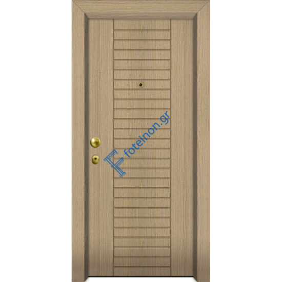 Πόρτα Ασφαλείας Laminate Nexus 16 σημείων ασφαλείας μονής θωράκισης με σχέδιο έξω P515 και σε 6 άτοκες δόσεις (Λαμπάς 24cm)