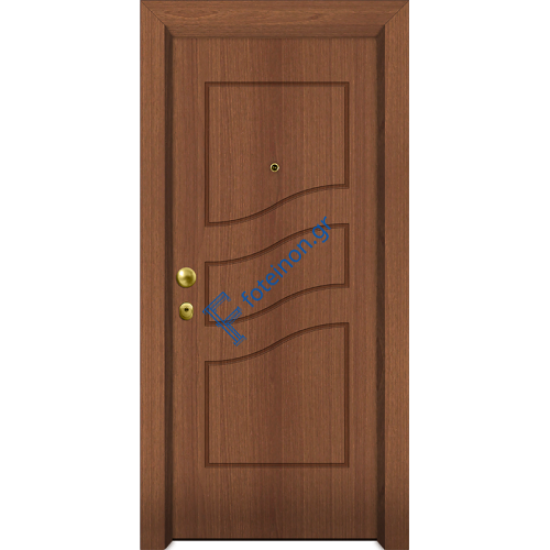 Πόρτα Ασφαλείας Laminate Nexus 16 σημείων ασφαλείας μονής θωράκισης με σχέδιο έξω P521 και σε 6 άτοκες δόσεις (Λαμπάς 24cm)