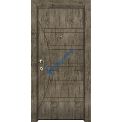 Πόρτα Ασφαλείας Laminate Nexus 16 σημείων ασφαλείας μονής θωράκισης με σχέδιο έξω P529 και σε 6 άτοκες δόσεις (Λαμπάς 24cm)