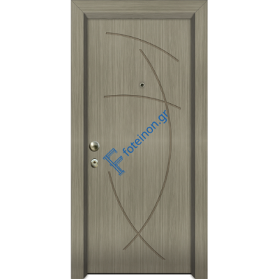 Πόρτα Ασφαλείας Laminate Nexus 16 σημείων ασφαλείας μονής θωράκισης με σχέδιο έξω P530 και σε 6 άτοκες δόσεις (Λαμπάς 24cm)
