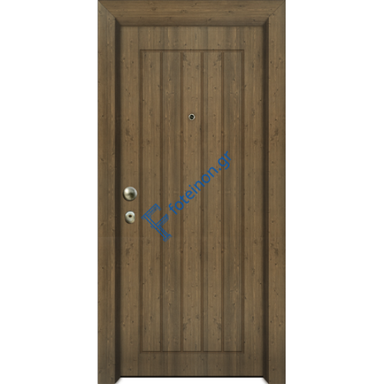 Πόρτα Ασφαλείας Laminate Nexus 16 σημείων ασφαλείας μονής θωράκισης με σχέδιο έξω P531 και σε 6 άτοκες δόσεις (Λαμπάς 24cm)