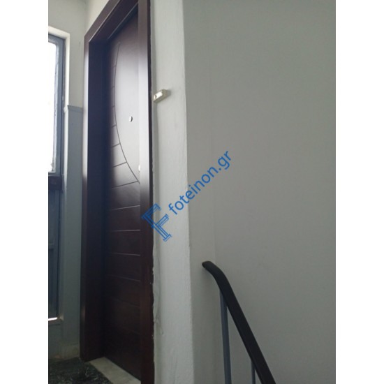 Πόρτα Ασφαλείας Laminate Nexus 16 σημείων ασφαλείας μονής θωράκισης με σχέδιο έξω P517 και σε 6 άτοκες δόσεις (Λαμπάς 24cm)