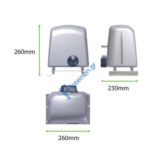 Μοτέρ συρόμενης γκαραζόπορτας έως 800kgr Proteco Strike 8 (Με πλακέτα, 2κοντρόλ, 4m κρεμαγιέρα) Profelmnet