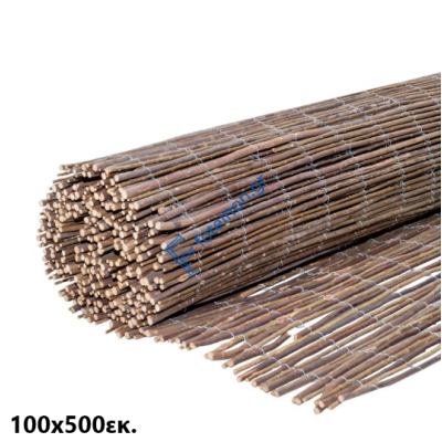 Καλαμωτή λυγαριά βέργα λεπτοκαρυάς μασίφ 100x500εκ.