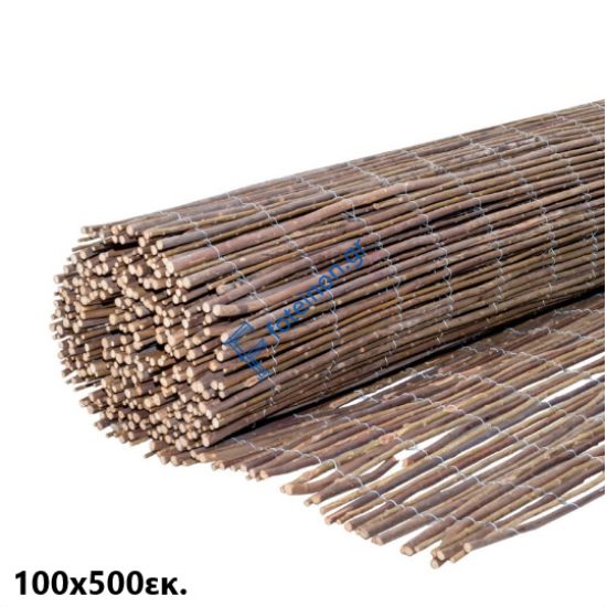 Καλαμωτή λυγαριά βέργα λεπτοκαρυάς μασίφ 100x500εκ.