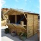 Ξύλινο περίπτερο kiosk market 240x180εκ