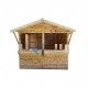 Ξύλινο περίπτερο kiosk market 240x180εκ