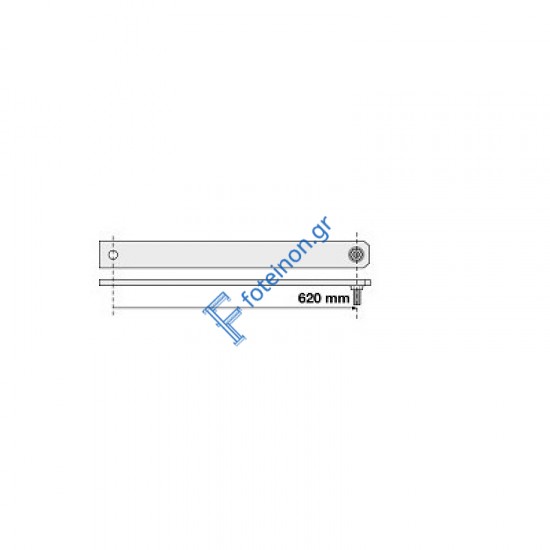 Μεσαίος βραχίονας πλευράς για μήκος πόρτας έως 1,4 μέτρα Somfy 9013751