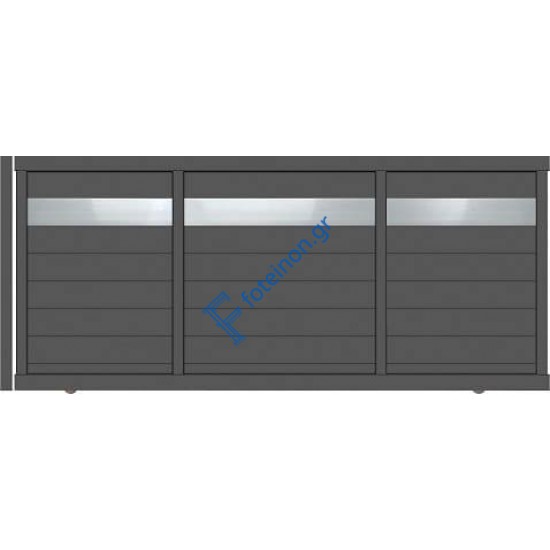 Συρόμενη αυλόπορτα Elegance Stylegates E475 300x150