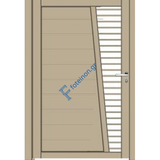 Μονόφυλλη ανοιγόμενη αυλόπορτα Classic Stylegates C375 100x100