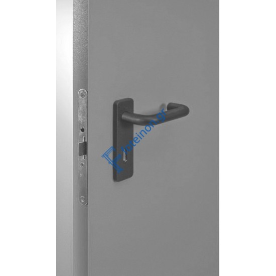 Πυράντοχη εσωτερική πόρτα 60 λεπτών Interno by Alumil σε χρώμα γκρί (RAL 7035)