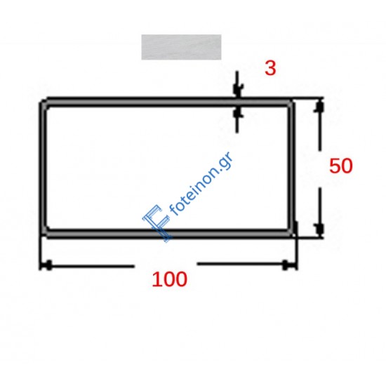 Κοιλοδοκός 150x50x3mm Γαλβανιζέ 6m