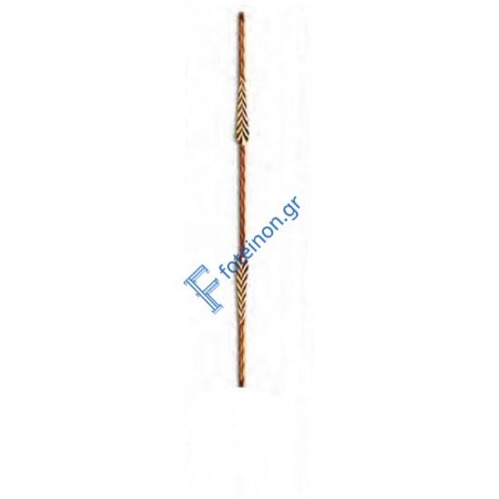 Κολωνάκι σιδήρου κωδ.(10/55) για περίφραξη 14x14 τετράγωνο