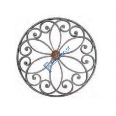 Διακοσμητικό μοτίφ σιδήρου κωδ.(11/59) 12x6 για κάγκελα/περίφραξη