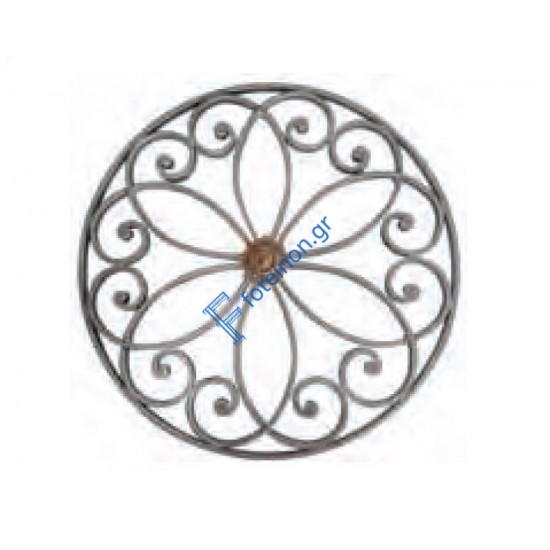 Διακοσμητικό μοτίφ σιδήρου κωδ.(11/59) 12x6 για κάγκελα/περίφραξη