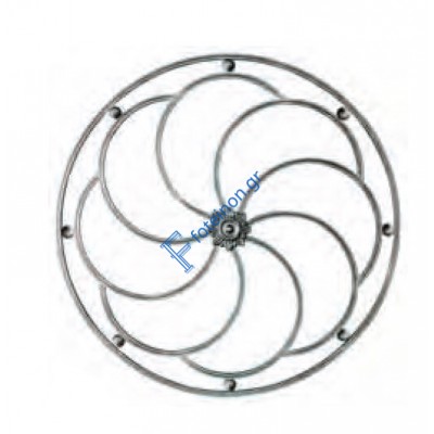 Διακοσμητικό μοτίφ σιδήρου κωδ.(11/77) 12x12 για κάγκελα/περίφραξη