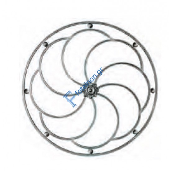 Διακοσμητικό μοτίφ σιδήρου κωδ.(11/77) 12x12 για κάγκελα/περίφραξη