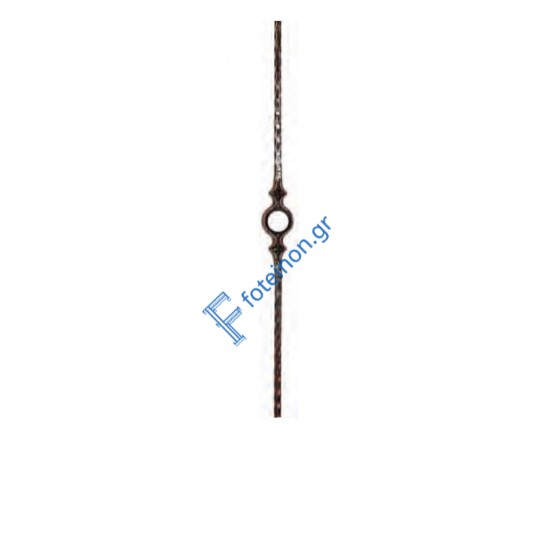 Κολωνάκι σιδήρου κωδ.(12/55) για περίφραξη 14x14 τετράγωνο