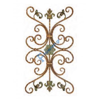 Διακοσμητικό μοτίφ σιδήρου κωδ.(12/59) 12x12 για κάγκελα/περίφραξη