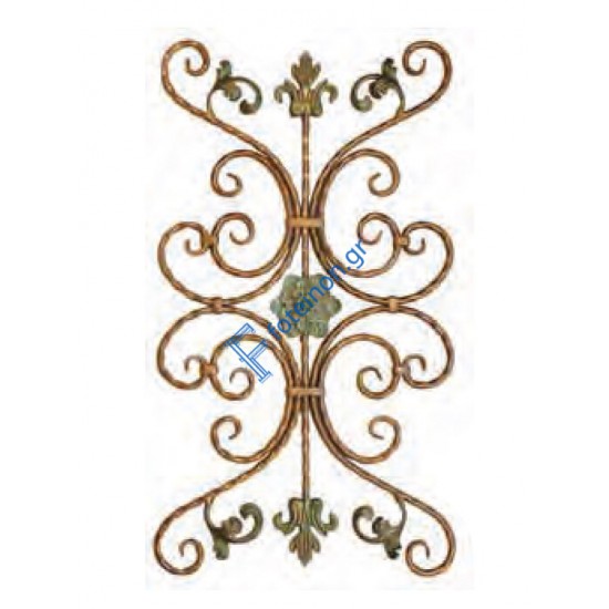 Διακοσμητικό μοτίφ σιδήρου κωδ.(12/59) 12x12 για κάγκελα/περίφραξη