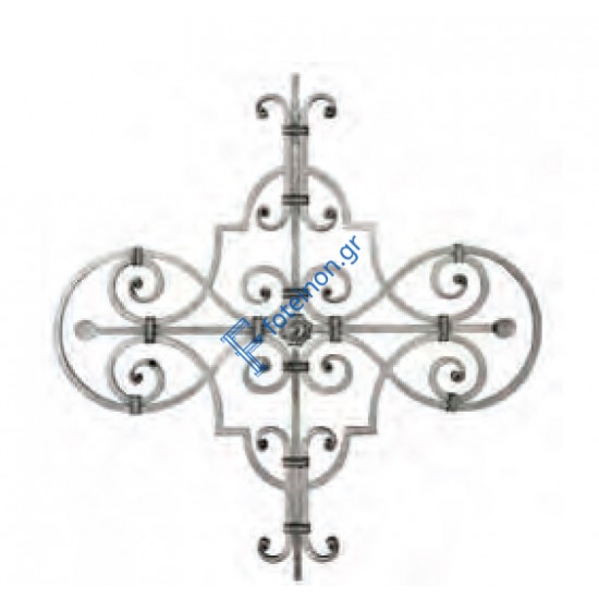 Διακοσμητικό μοτίφ σιδήρου κωδ.(12/77) 12x12 για κάγκελα/περίφραξη