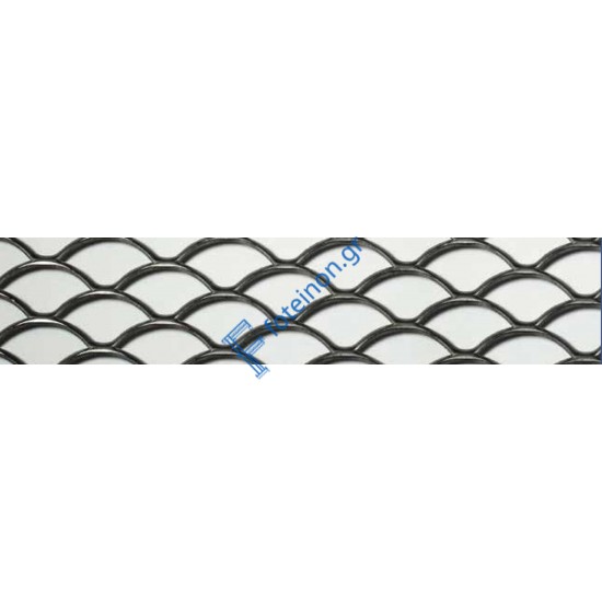 Λαμαρίνα Μαύρη κωδ.(ΗΛΙΟΣ) Μέταλ Ντεπλουαγέ 1000x7000x1.50mm Εξάγωνο(τιμή/m2)