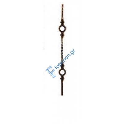 Κολωνάκι σιδήρου κωδ.(13/55) για περίφραξη 14x14 τετράγωνο