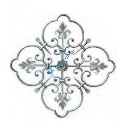 Διακοσμητικό μοτίφ σιδήρου κωδ.(13/77) 12x12 για κάγκελα/περίφραξη