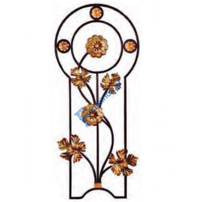 Διακοσμητικό μοτίφ σιδήρου κωδ.(15/67) 16x8 για κάγκελα/περίφραξη