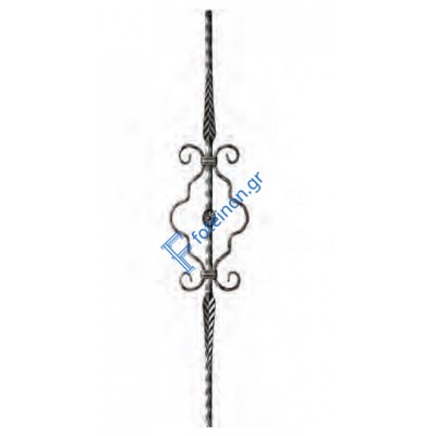 Διακοσμητικό μοτίφ σιδήρου κωδ.(1/76) 12x12 για κάγκελα/περίφραξη