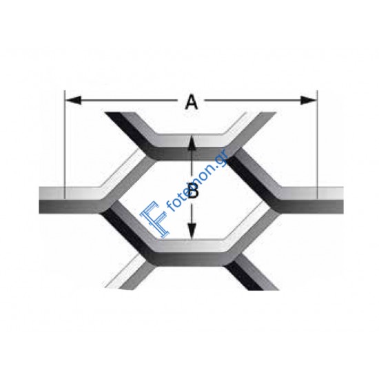 Λαμαρίνα Inox κωδ.304(MINI)Μέταλ Ντεπλουαγέ Ρόμβος1000x4000x0.80mm (τιμή/m2)