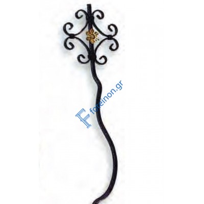 Διακοσμητικό μοτίφ σιδήρου κωδ.(20/69) 12x12 για κάγκελα/περίφραξη