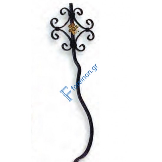 Διακοσμητικό μοτίφ σιδήρου κωδ.(20/69) 14x14 για κάγκελα/περίφραξη