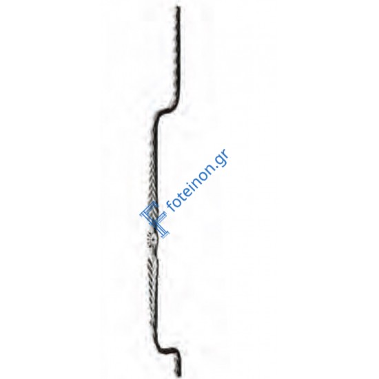 Διακοσμητικό μοτίφ σιδήρου κωδ.(20/71) 12x12 για κάγκελα/περίφραξη