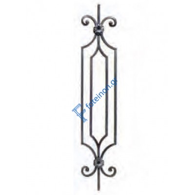 Διακοσμητικό μοτίφ σιδήρου κωδ.(21/75) 12x12 για κάγκελα/περίφραξη