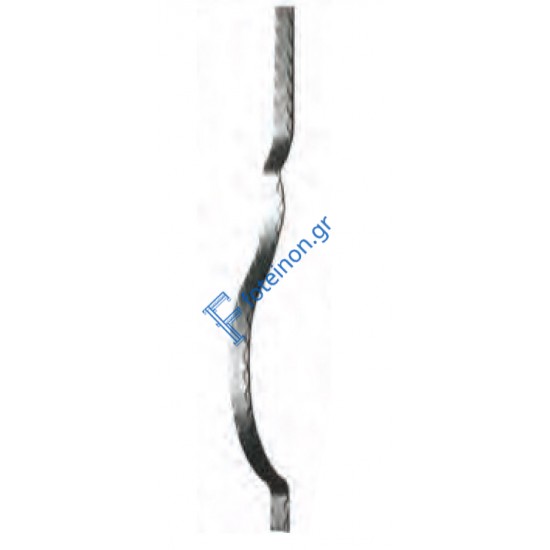 Διακοσμητικό μοτίφ σιδήρου κωδ.(22/69) 30x6 για κάγκελα/περίφραξη