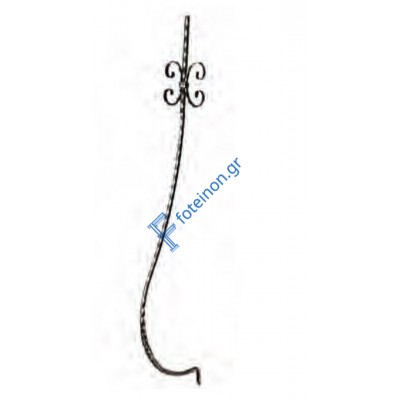 Διακοσμητικό μοτίφ σιδήρου κωδ.(2/70) 14x14 για κάγκελα/περίφραξη