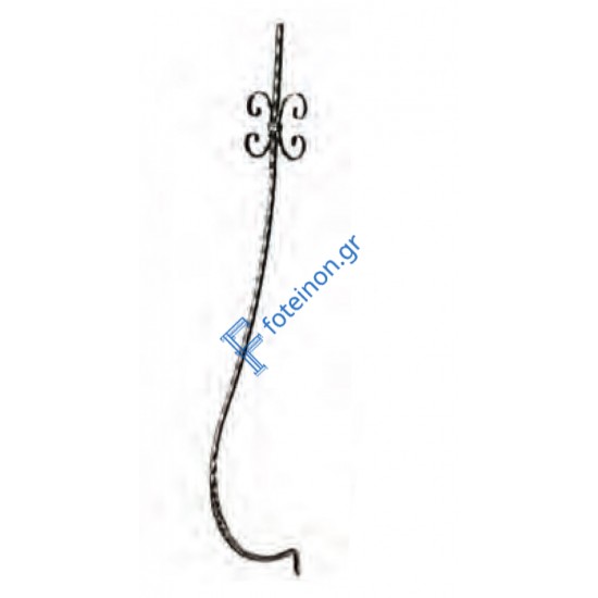 Διακοσμητικό μοτίφ σιδήρου κωδ.(2/70) 12x12 για κάγκελα/περίφραξη