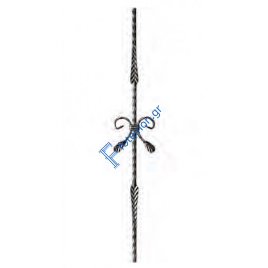 Διακοσμητικό μοτίφ σιδήρου κωδ.(2/76) 12x12 για κάγκελα/περίφραξη