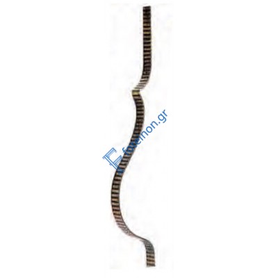 Διακοσμητικό μοτίφ σιδήρου κωδ.(29/69) 30x6 για κάγκελα/περίφραξη