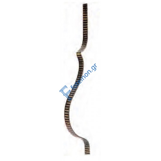 Διακοσμητικό μοτίφ σιδήρου κωδ.(29/69) 30x6 για κάγκελα/περίφραξη